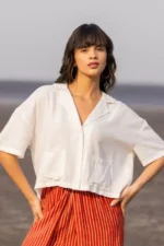 Dharna Shirt Top and Wrap-Around Palazzo Pants - Image 5