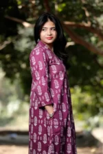 Mulberry Muse - Cotton Long coordinated Kurti Pant set