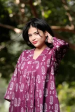 Mulberry Muse - Cotton Long coordinated Kurti Pant set