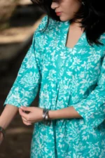 Blue Bell - Cotton Long coordinated Kurti Pant set