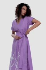 Belted Tunic - Phlox - Naarah Textiles