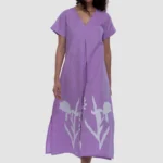 Belted Tunic - Phlox - Naarah Textiles