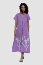 Belted Tunic - Phlox - Naarah Textiles