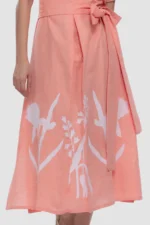 Belted Tunic - Tangerine - Naarah Textiles