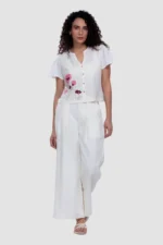 Cotton Crop Top - Loca Aster - Naarah Textiles