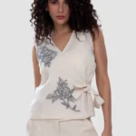 Sleeveless Top - Loca Bloom - Naarah Textiles