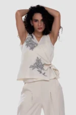 Sleeveless Top - Loca Bloom - Naarah Textiles