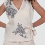 Sleeveless Top - Loca Bloom - Naarah Textiles