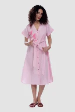 Stripes Tunic - Blush - Naarah Textiles