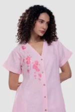 Stripes Tunic - Blush - Naarah Textiles