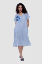 Stripes Tunic - Marine - Naarah Textiles