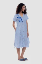 Stripes Tunic - Marine - Naarah Textiles