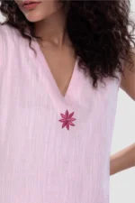 Kora Mystic Rose Kurti- Sleeveless Kurti a Line