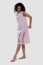 Kora Mystic Rose Kurti- Sleeveless Kurti a Line