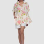 Aravali Cerise oversized Button- up shirt Pink