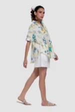 Aravali Bloom oversized Button - up shirt Pink