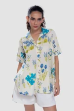 Aravali Bloom oversized Button - up shirt Pink