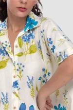 Aravali Bloom oversized Button - up shirt Pink